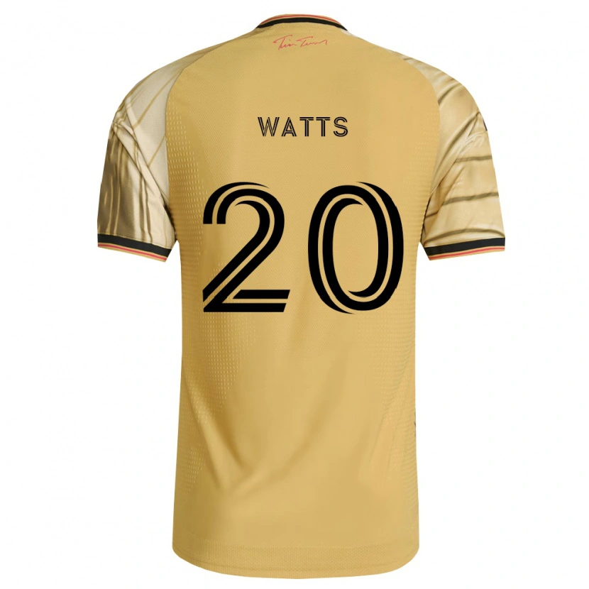 Danxen Dzieci Akil Watts #20 Brązowy Żółty Czarny Wyjazdowa Koszulka 2026/27 Koszulki Klubowe