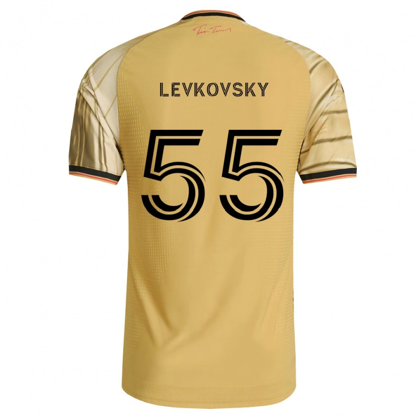 Danxen Dzieci Miroslav Levkovsky #55 Brązowy Żółty Czarny Wyjazdowa Koszulka 2026/27 Koszulki Klubowe