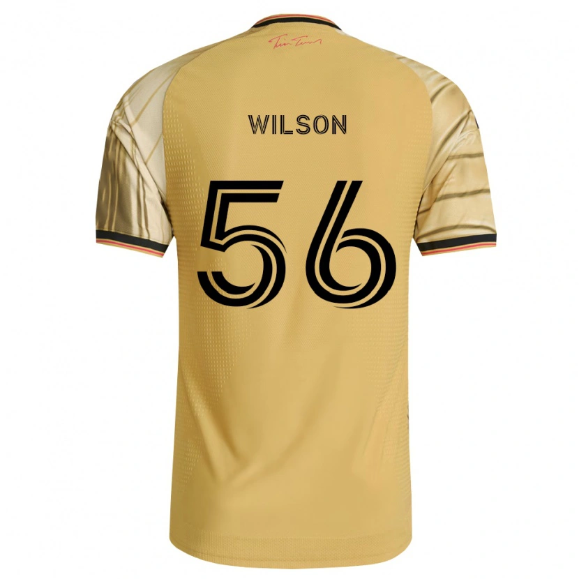 Danxen Dzieci Blake Wilson #56 Brązowy Żółty Czarny Wyjazdowa Koszulka 2026/27 Koszulki Klubowe
