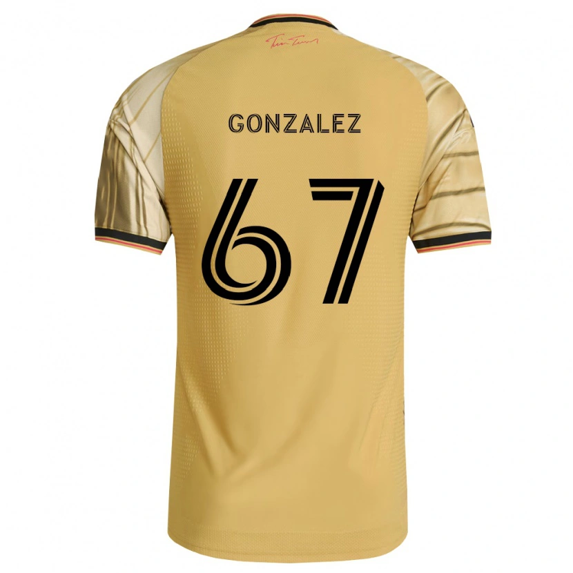 Danxen Dzieci Cruz Gonzalez #67 Brązowy Żółty Czarny Wyjazdowa Koszulka 2026/27 Koszulki Klubowe