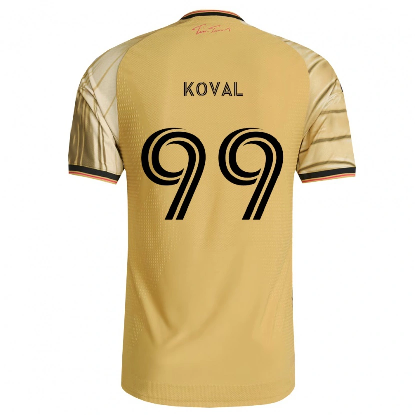 Danxen Dzieci Stanislav Koval #99 Brązowy Żółty Czarny Wyjazdowa Koszulka 2026/27 Koszulki Klubowe