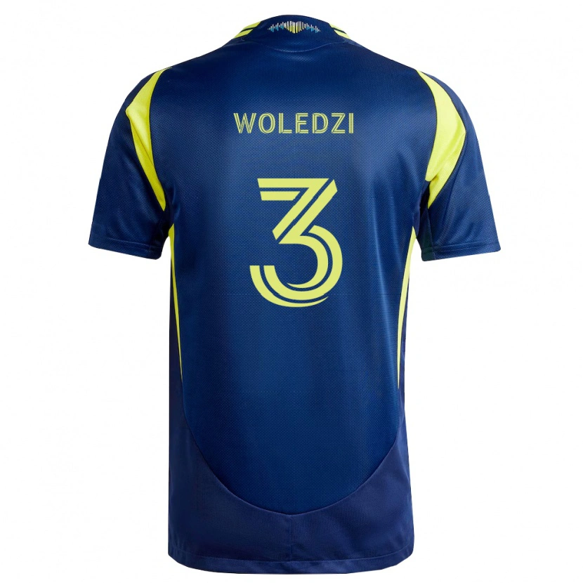 Danxen Dzieci Maxwell Woledzi #3 Żółty Granatowy Wyjazdowa Koszulka 2026/27 Koszulki Klubowe
