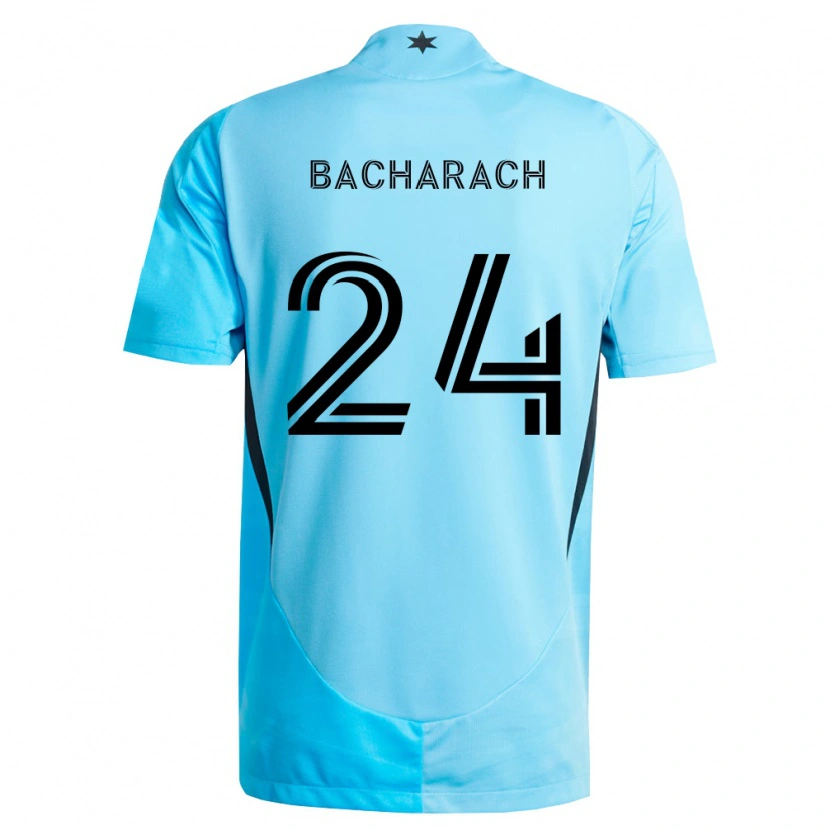 Danxen Dzieci Hugo Bacharach #24 Jasny Niebieski Czarny Wyjazdowa Koszulka 2026/27 Koszulki Klubowe