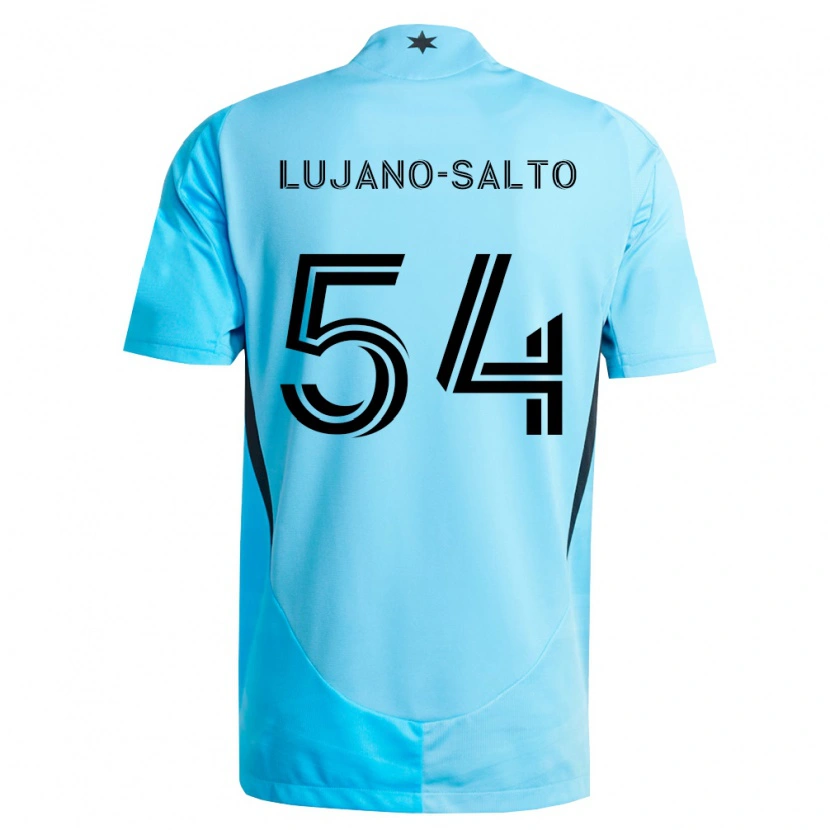 Danxen Dzieci Ramon Lujano-Salto #54 Jasny Niebieski Czarny Wyjazdowa Koszulka 2026/27 Koszulki Klubowe