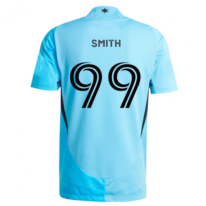 Danxen Dzieci Jordan Adebayo-Smith #99 Jasny Niebieski Czarny Wyjazdowa Koszulka 2026/27 Koszulki Klubowe