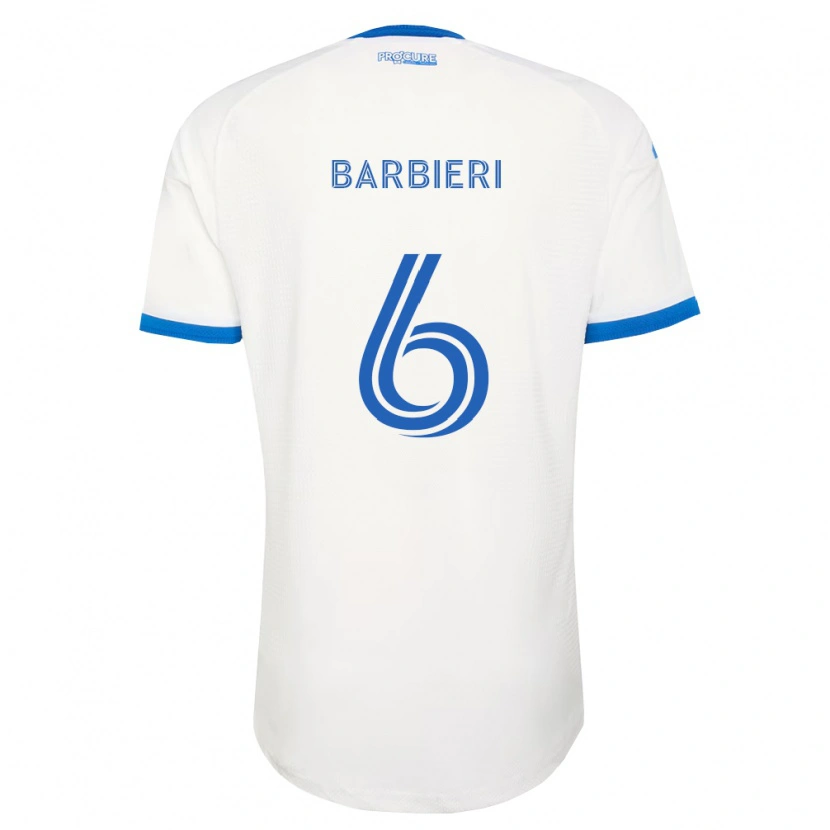 Danxen Dzieci Juliano Barbieri #6 Błękitny Biały Wyjazdowa Koszulka 2026/27 Koszulki Klubowe