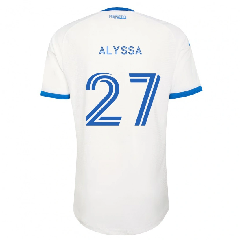 Danxen Dzieci Garreaud Alyssa #27 Błękitny Biały Wyjazdowa Koszulka 2026/27 Koszulki Klubowe