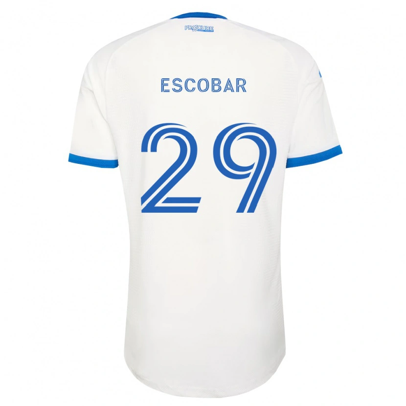 Danxen Dzieci Olger Escobar #29 Błękitny Biały Wyjazdowa Koszulka 2026/27 Koszulki Klubowe