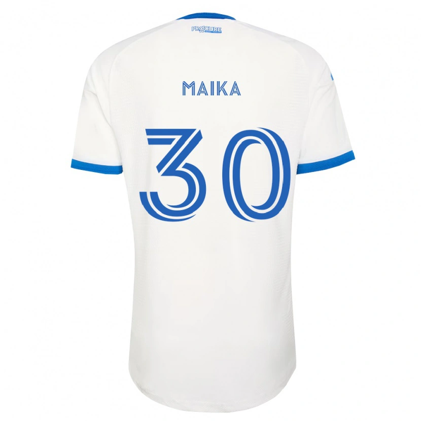 Danxen Dzieci Valcourt Maika #30 Błękitny Biały Wyjazdowa Koszulka 2026/27 Koszulki Klubowe