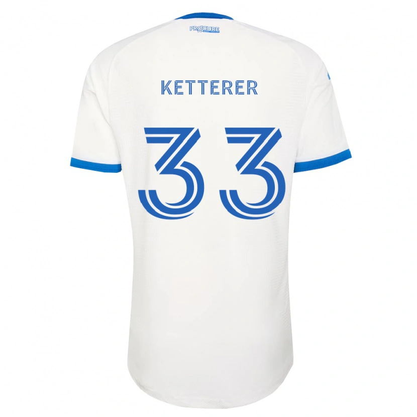 Danxen Dzieci Logan Ketterer #33 Błękitny Biały Wyjazdowa Koszulka 2026/27 Koszulki Klubowe