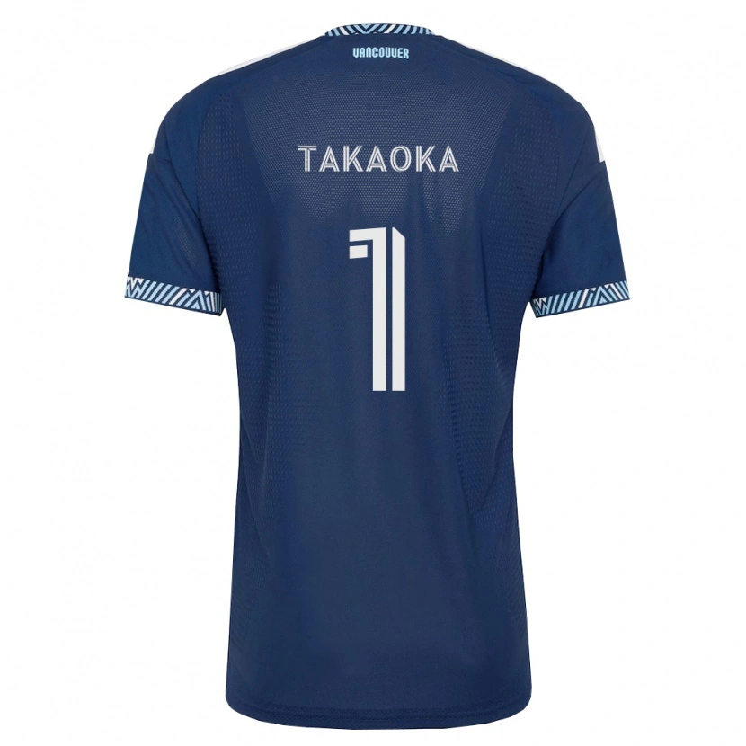Danxen Dzieci Yohei Takaoka #1 Głęboki Niebieski Biały Wyjazdowa Koszulka 2026/27 Koszulki Klubowe
