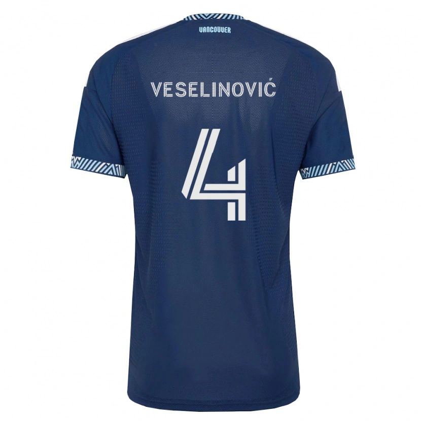 Danxen Dzieci Ranko Veselinović #4 Głęboki Niebieski Biały Wyjazdowa Koszulka 2026/27 Koszulki Klubowe