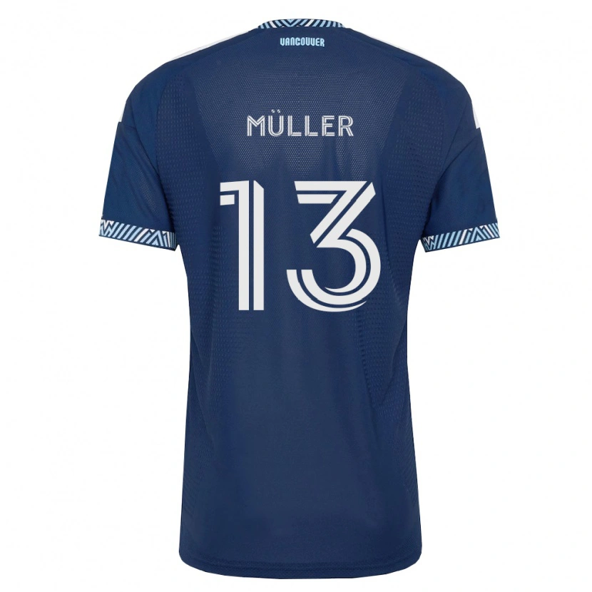Danxen Dzieci Thomas Müller #13 Głęboki Niebieski Biały Wyjazdowa Koszulka 2026/27 Koszulki Klubowe