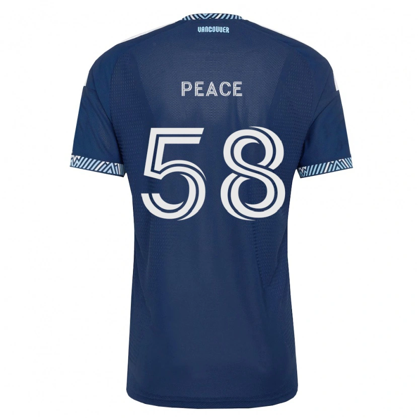 Danxen Dzieci Jesse Peace #58 Głęboki Niebieski Biały Wyjazdowa Koszulka 2026/27 Koszulki Klubowe