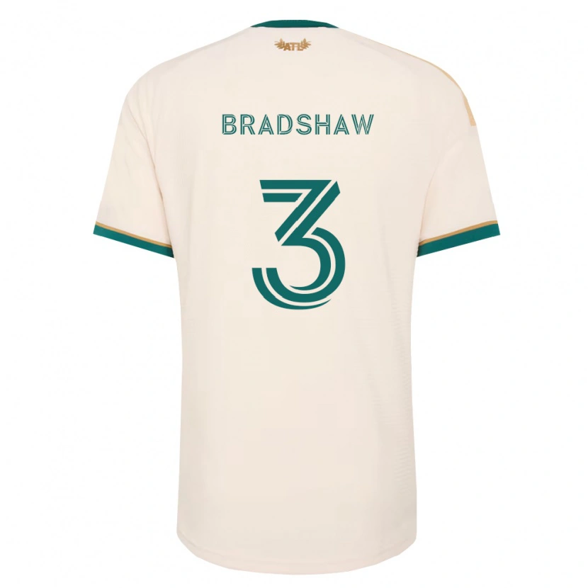 Danxen Dzieci Jalani Bradshaw #3 Szampan Zielony Wyjazdowa Koszulka 2026/27 Koszulki Klubowe