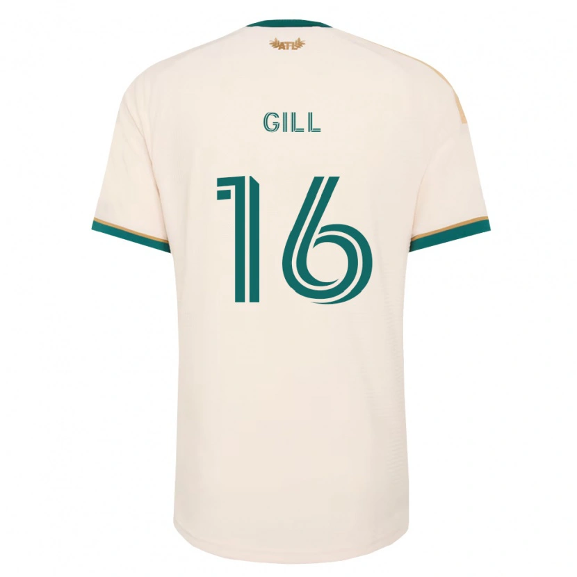 Danxen Dzieci Adrian Gill #16 Szampan Zielony Wyjazdowa Koszulka 2026/27 Koszulki Klubowe