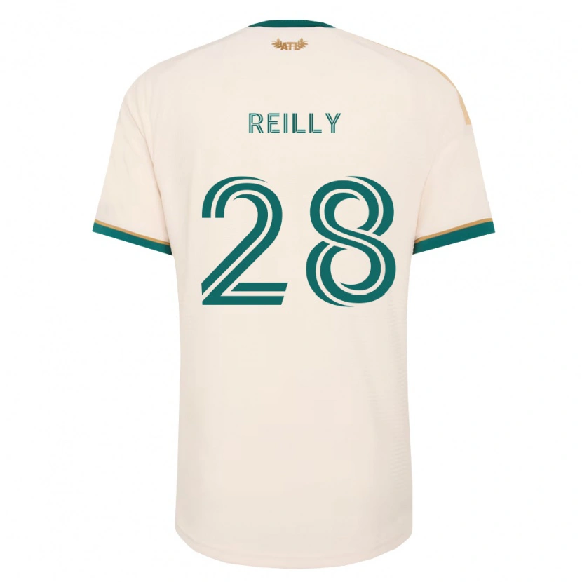 Danxen Dzieci Will Reilly #28 Szampan Zielony Wyjazdowa Koszulka 2026/27 Koszulki Klubowe
