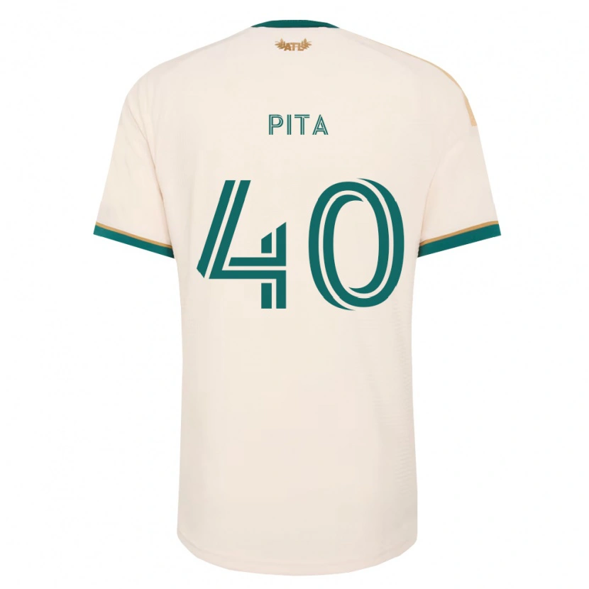 Danxen Dzieci Santiago Pita #40 Szampan Zielony Wyjazdowa Koszulka 2026/27 Koszulki Klubowe