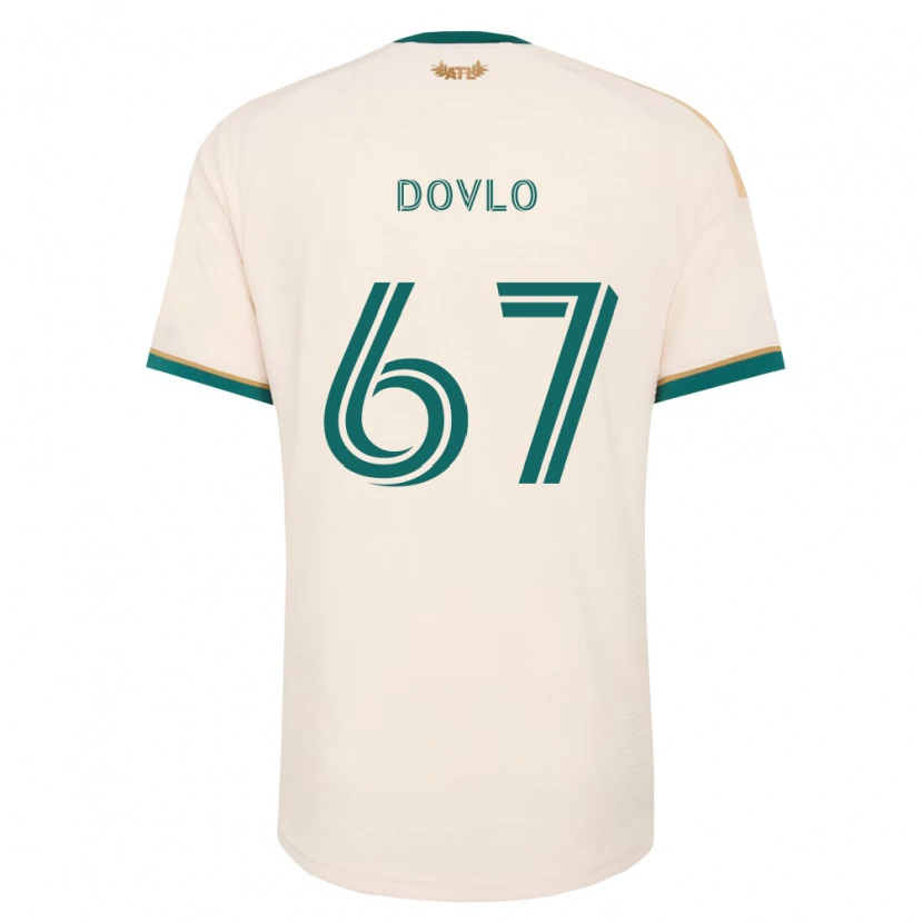 Danxen Dzieci Enzo Dovlo #67 Szampan Zielony Wyjazdowa Koszulka 2026/27 Koszulki Klubowe