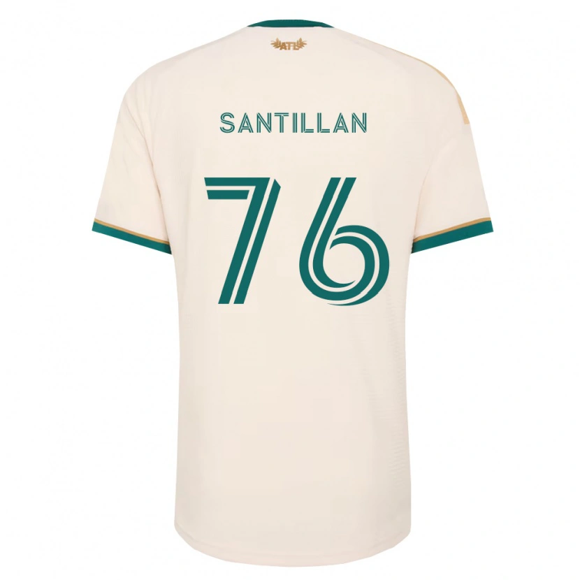 Danxen Dzieci Noe Santillan #76 Szampan Zielony Wyjazdowa Koszulka 2026/27 Koszulki Klubowe