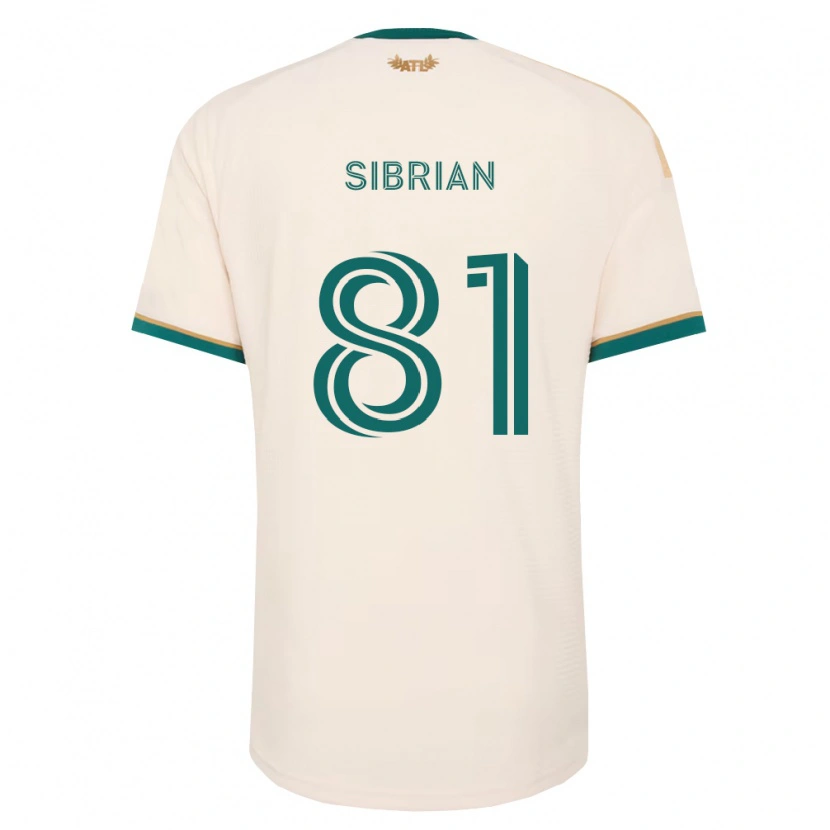 Danxen Dzieci David Sibrian #81 Szampan Zielony Wyjazdowa Koszulka 2026/27 Koszulki Klubowe
