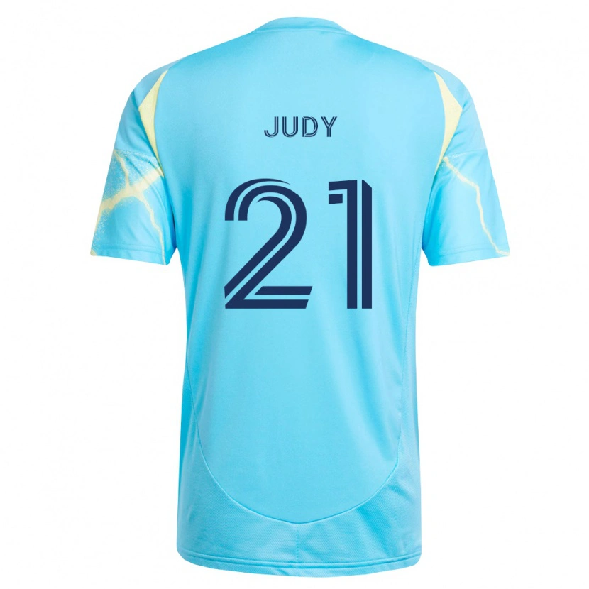 Danxen Dzieci Abram Judy #21 Jasny Niebieski Czarny Jasnożółty Wyjazdowa Koszulka 2026/27 Koszulki Klubowe