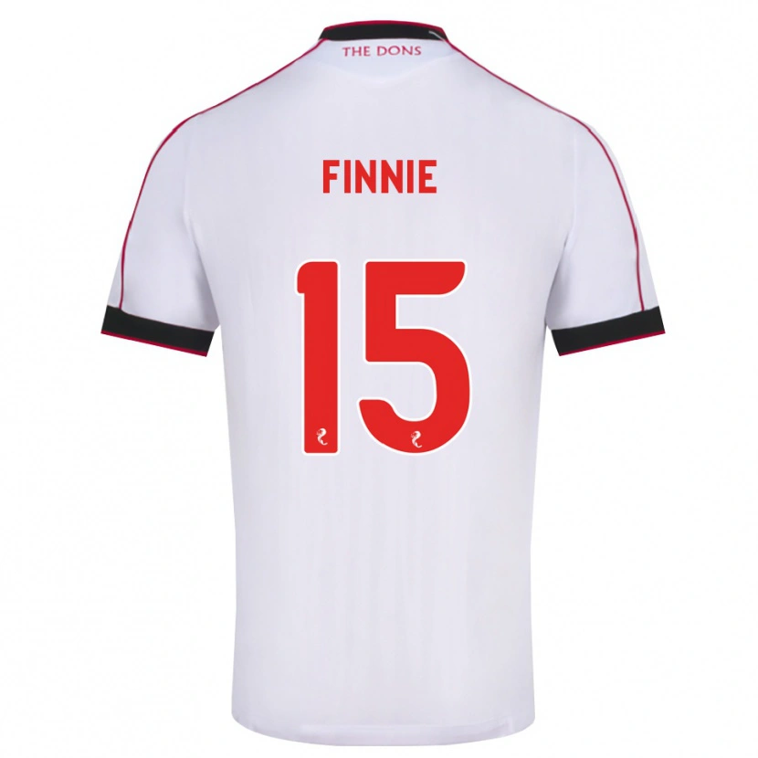 Danxen Dzieci Maddison Finnie #15 Czarny Czerwony Biały Wyjazdowa Koszulka 2026/27 Koszulki Klubowe