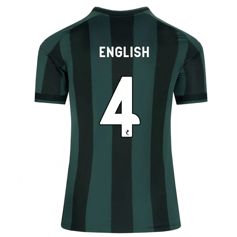 Danxen Dzieci Isaac English #4 Ciemny Szary Łupek Czarny Wyjazdowa Koszulka 2026/27 Koszulki Klubowe