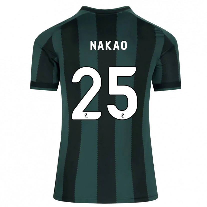 Danxen Dzieci Momo Nakao #25 Ciemny Szary Łupek Czarny Wyjazdowa Koszulka 2026/27 Koszulki Klubowe