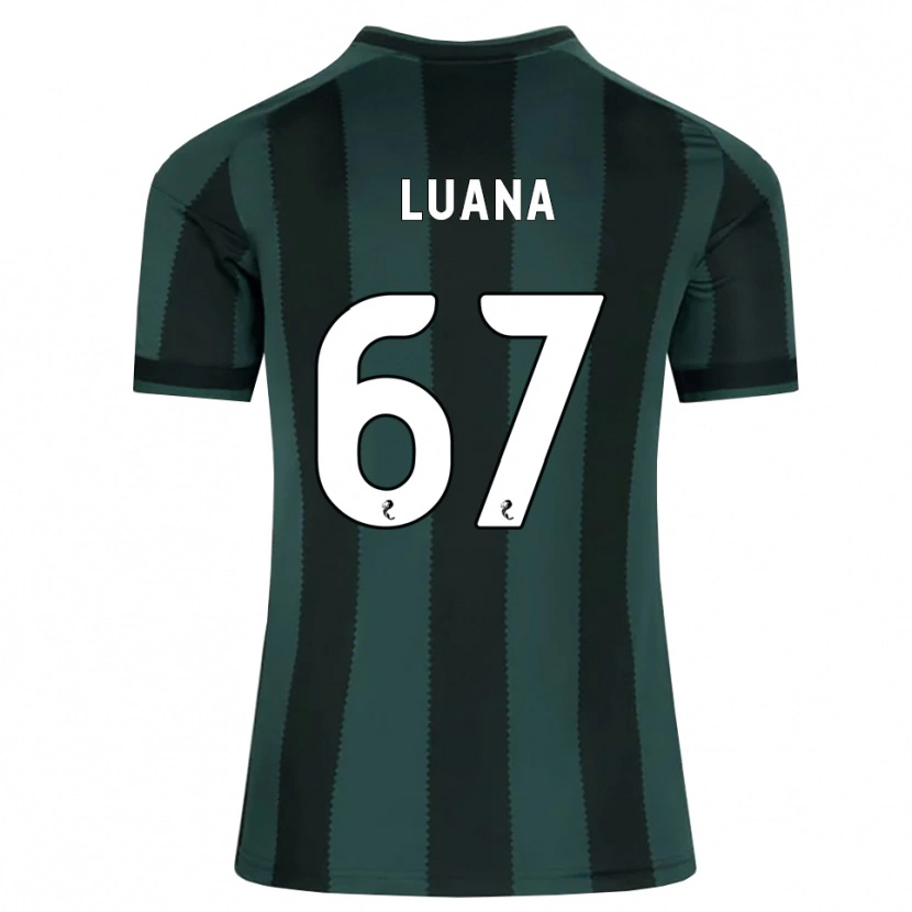 Danxen Dzieci Luana Muñoz #67 Ciemny Szary Łupek Czarny Wyjazdowa Koszulka 2026/27 Koszulki Klubowe