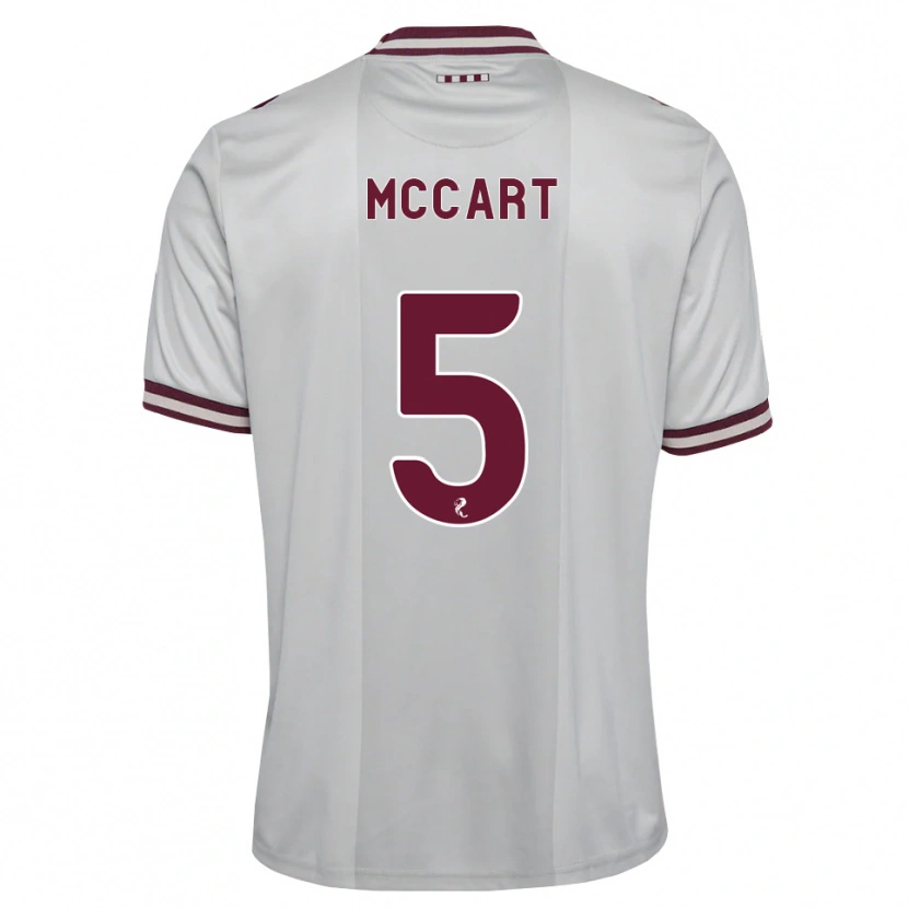Danxen Dzieci Jamie Mccart #5 Biały Bordowy Wyjazdowa Koszulka 2026/27 Koszulki Klubowe