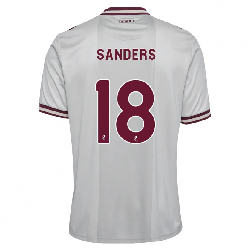Danxen Dzieci Charlie Sanders #18 Biały Bordowy Wyjazdowa Koszulka 2026/27 Koszulki Klubowe