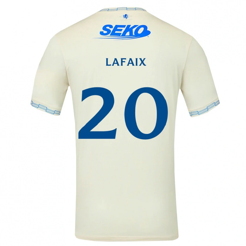 Danxen Dzieci Camille Lafaix #20 Jasny Błękitny Biały Wyjazdowa Koszulka 2026/27 Koszulki Klubowe