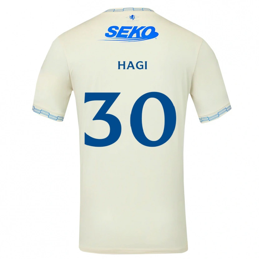 Danxen Dzieci Ianis Hagi #30 Jasny Błękitny Biały Wyjazdowa Koszulka 2026/27 Koszulki Klubowe
