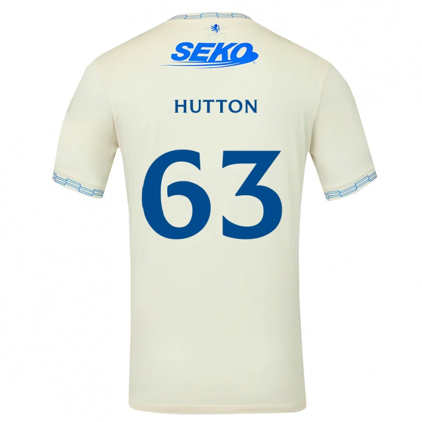 Danxen Dzieci Zander Hutton #63 Jasny Błękitny Biały Wyjazdowa Koszulka 2026/27 Koszulki Klubowe