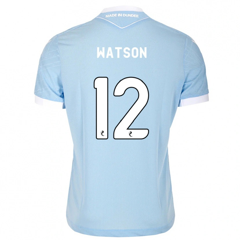 Danxen Dzieci Johnny Watson #12 Jasny Błękitny Biały Wyjazdowa Koszulka 2026/27 Koszulki Klubowe