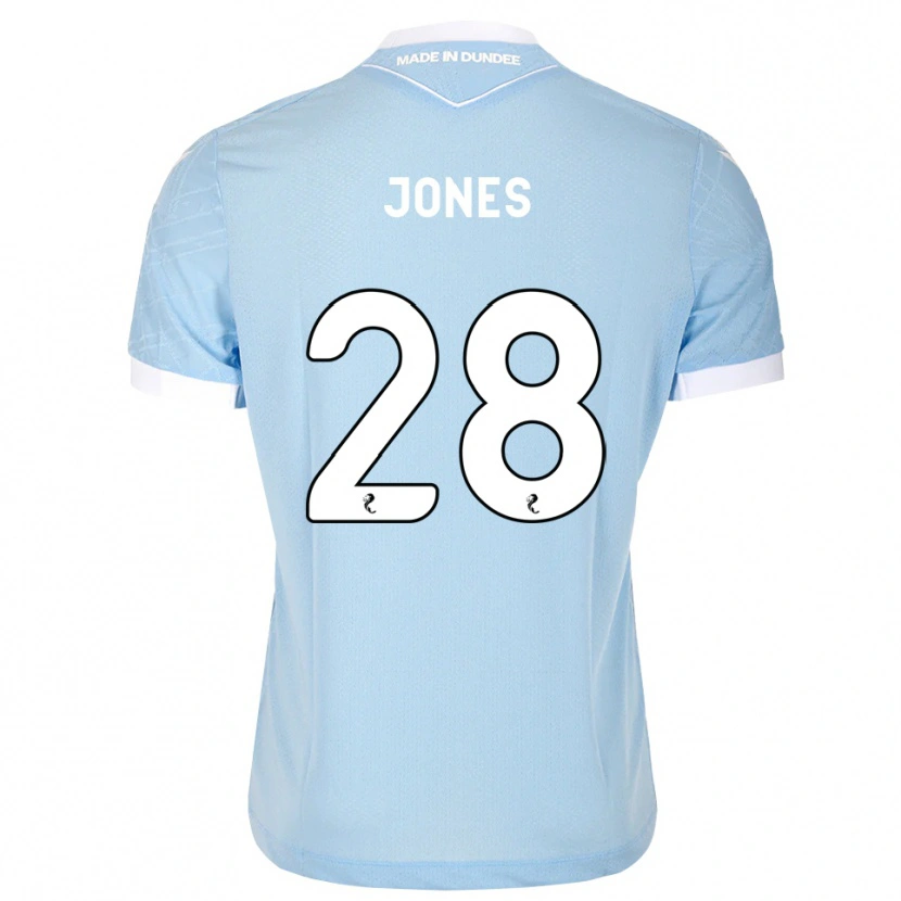 Danxen Dzieci Callum Jones #28 Jasny Błękitny Biały Wyjazdowa Koszulka 2026/27 Koszulki Klubowe