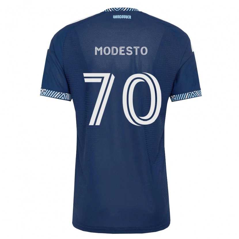 Danxen Dzieci Rui Modesto #70 Głęboki Niebieski Biały Wyjazdowa Koszulka 2026/27 Koszulki Klubowe