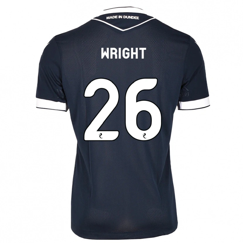 Danxen Dzieci Joe Wright #26 Północny Niebieski Biały Domowa Koszulka 2026/27 Koszulki Klubowe