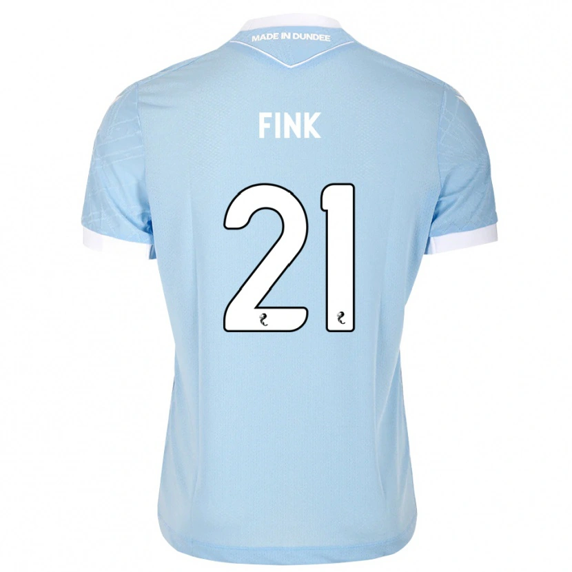 Danxen Dzieci Bradley Fink #21 Jasny Błękitny Biały Wyjazdowa Koszulka 2026/27 Koszulki Klubowe