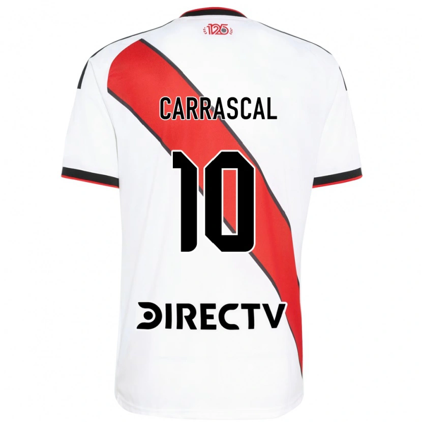 Danxen Męski Jorge Carrascal #10 Czerwony Biały Czarny Domowa Koszulka 2026/27 Koszulki Klubowe