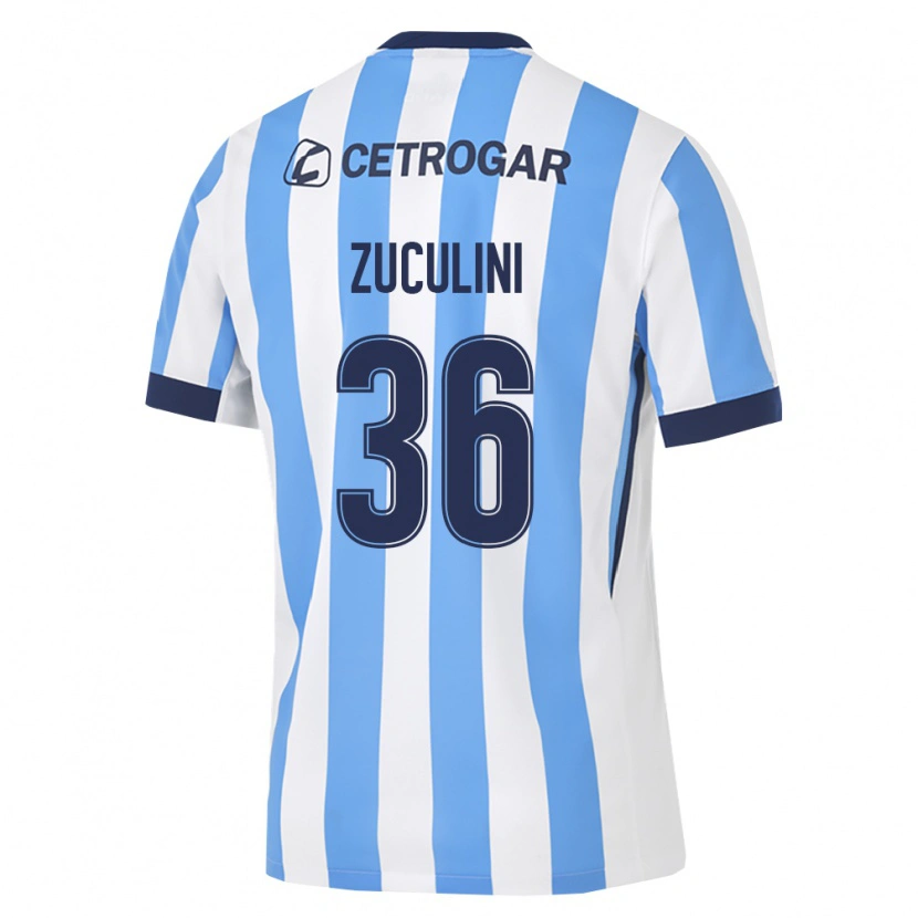 Danxen Męski Bruno Zuculini #36 Jasny Niebieski Biały Czarny Domowa Koszulka 2026/27 Koszulki Klubowe