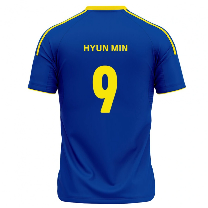 Danxen Męski Hyun-Min Oh #9 Królewski Niebieski Żółty Domowa Koszulka 2026/27 Koszulki Klubowe