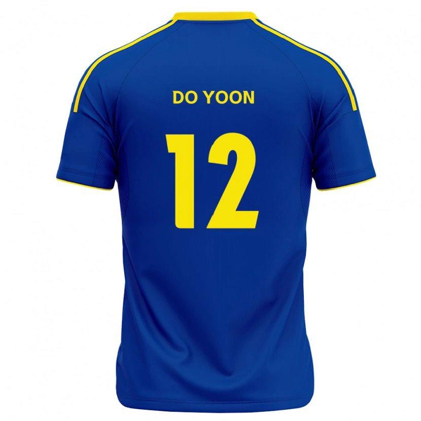 Danxen Męski Do-Yoon Tae #12 Królewski Niebieski Żółty Domowa Koszulka 2026/27 Koszulki Klubowe