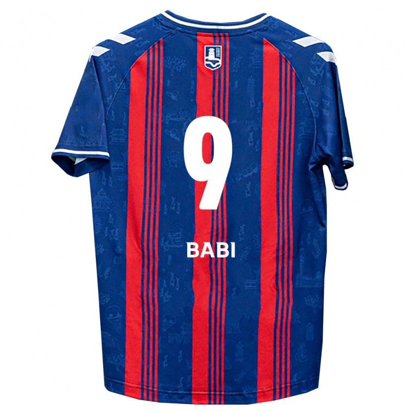 Danxen Męski Matheus Babi #9 Niebieski Czerwony Biały Domowa Koszulka 2026/27 Koszulki Klubowe