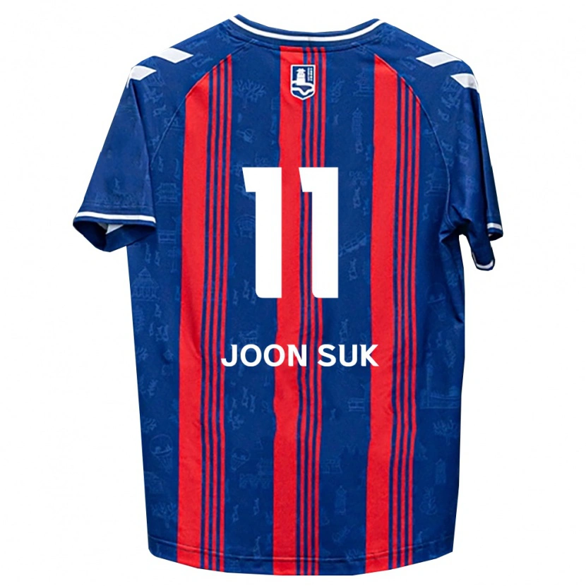 Danxen Męski Joon-Suk Lee #11 Niebieski Czerwony Biały Domowa Koszulka 2026/27 Koszulki Klubowe