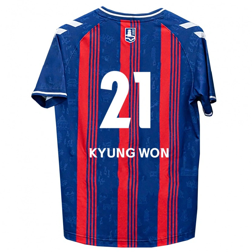 Danxen Męski Kyung-Won Kwon #21 Niebieski Czerwony Biały Domowa Koszulka 2026/27 Koszulki Klubowe