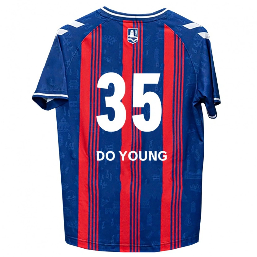 Danxen Męski Do-Young Kim #35 Niebieski Czerwony Biały Domowa Koszulka 2026/27 Koszulki Klubowe