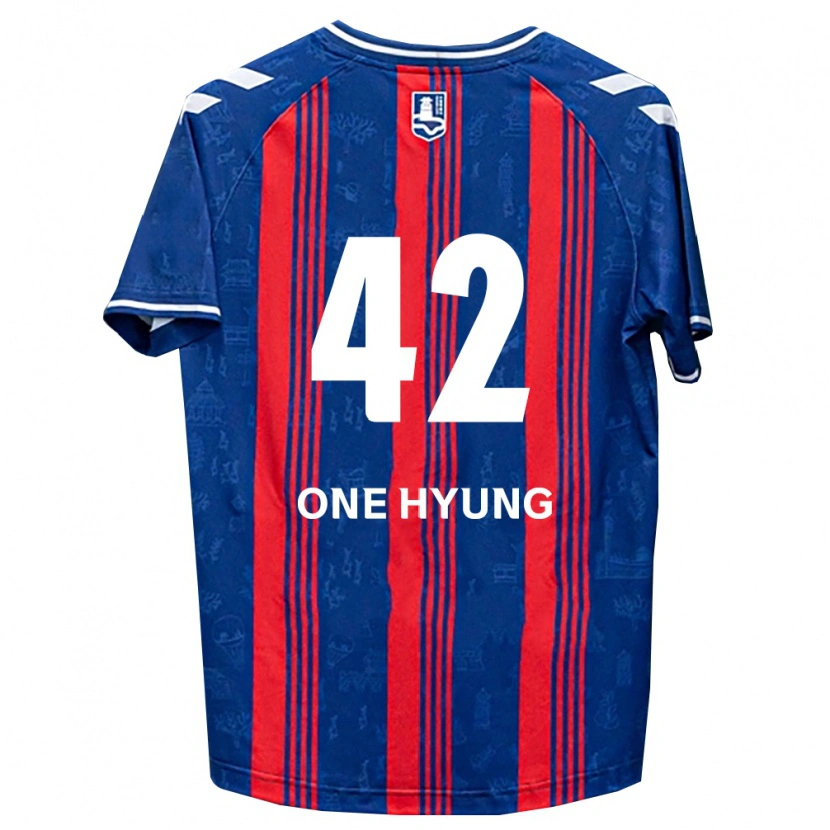 Danxen Męski One-Hyung Kim #42 Niebieski Czerwony Biały Domowa Koszulka 2026/27 Koszulki Klubowe