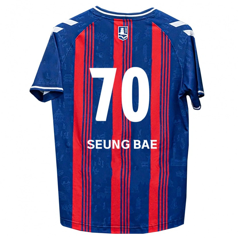 Danxen Męski Seung-Bae Jung #70 Niebieski Czerwony Biały Domowa Koszulka 2026/27 Koszulki Klubowe